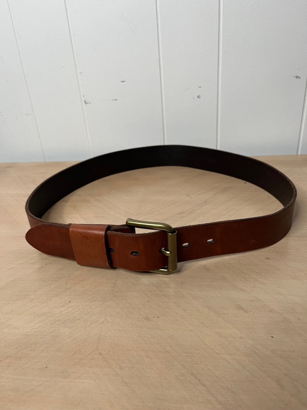 Banana Republic Men's Classic Brown Leather Belt - Size 36 - Picture 2 of 8